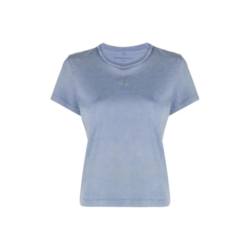 T By Alexander Wang Essential Jersey Shrunk Tee Motor Grey-0