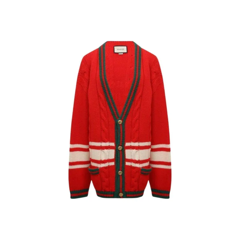 GUCCI Sweater Women's Red Green-0