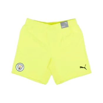 PUMA 2021 22 Manchester City Player Issue GK Shorts Soccer Bottom Men's Yellow