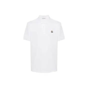Moncler Logo appliqué Piqué Polo Shirt