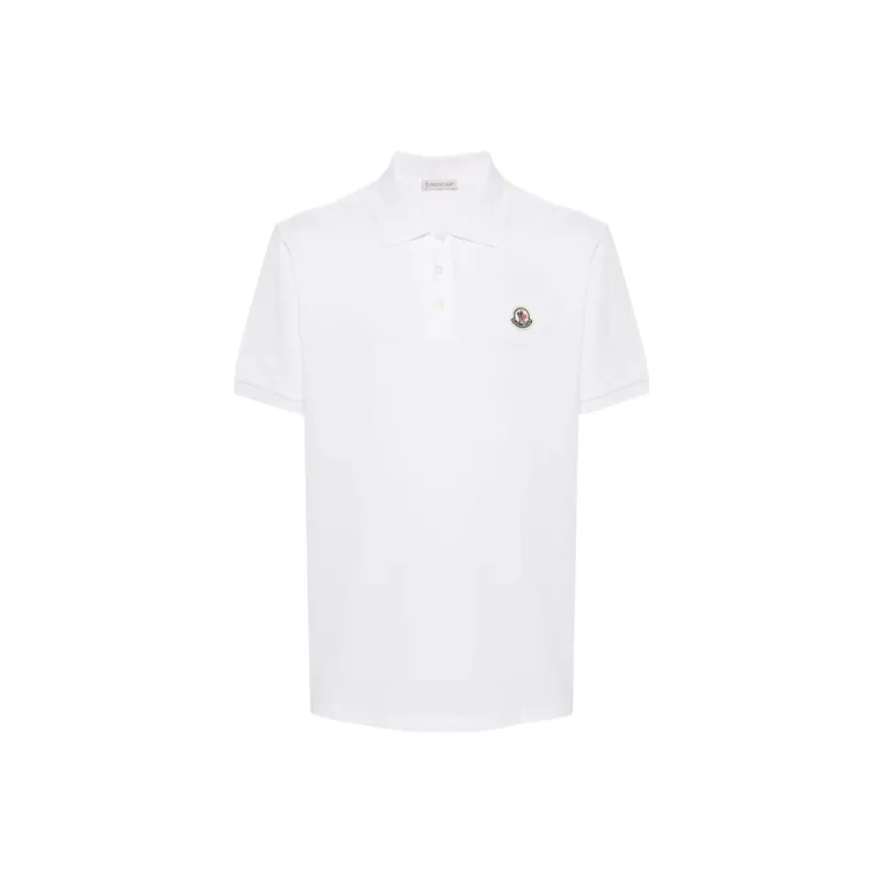 Moncler Logo appliqué Piqué Polo Shirt-0