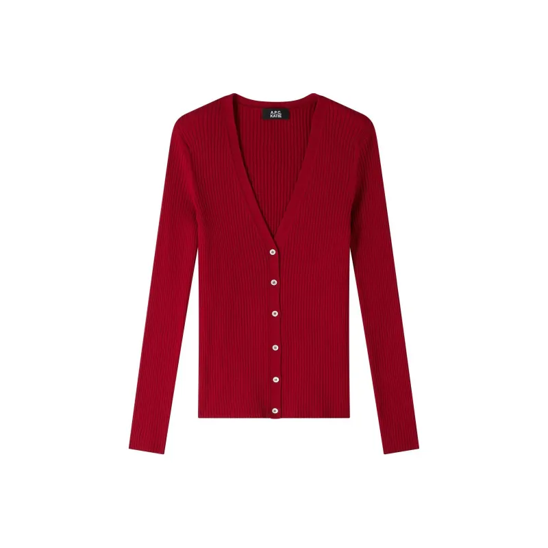 A.P.C x Katie Holmes Knitwear Women's Raspberry-0
