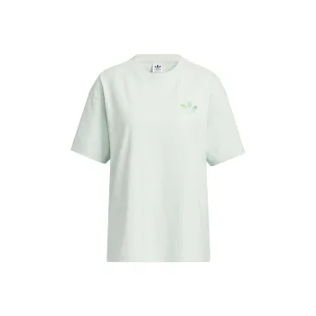 adidas originals Women's Lifestyle Logo Print Short Sleeve Tee Women's 'Linen Green'