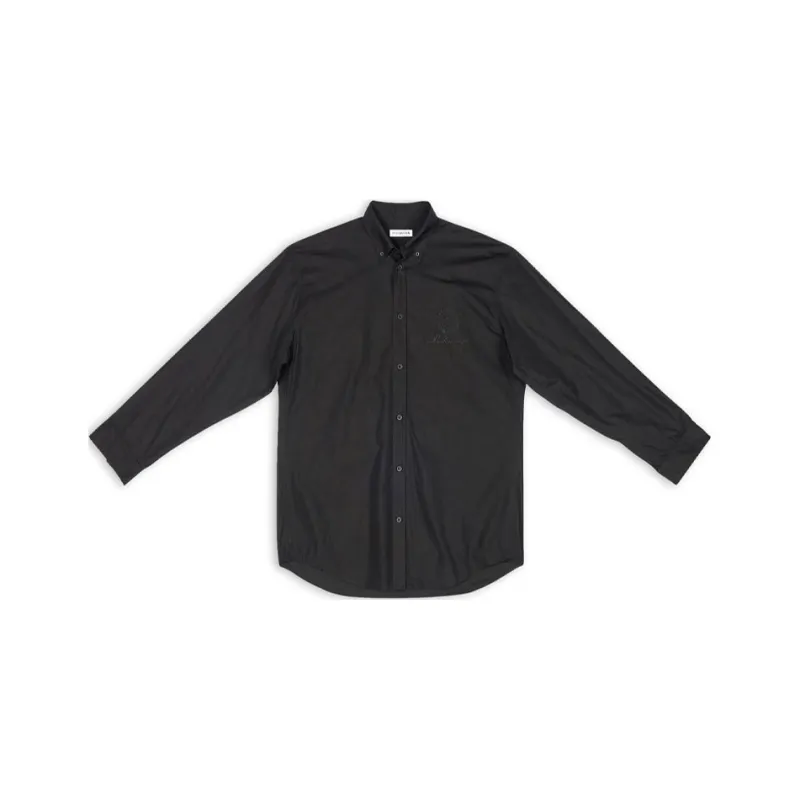 Balenciaga Balenciaga Chinese Valentine's Day FW22 Shirt Loose Fit Style Women's Black-0