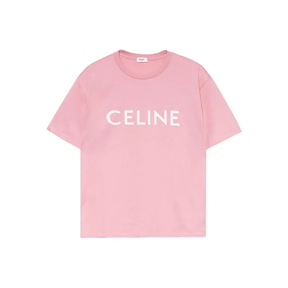 CELINE T-Shirts Women's Pink-0