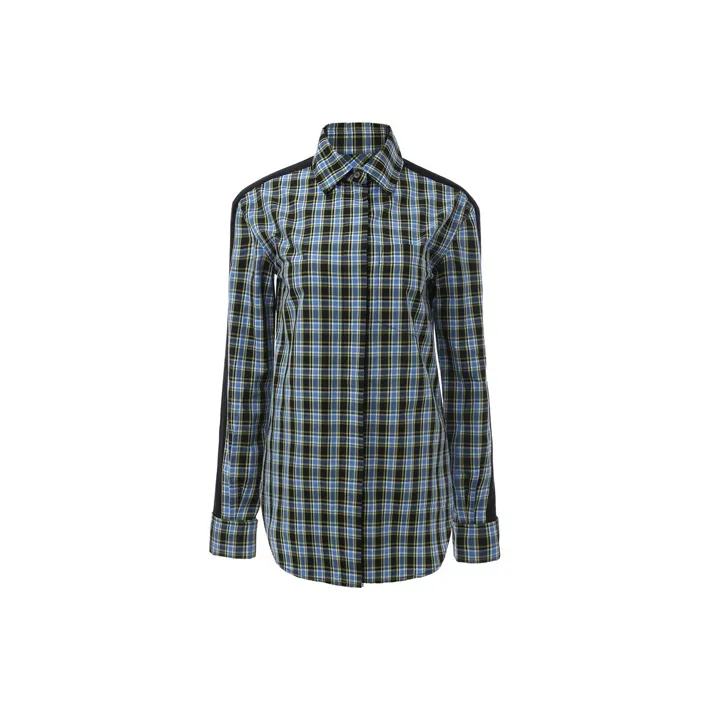 Burberry Shirt Women's Blue Green Plaid-0