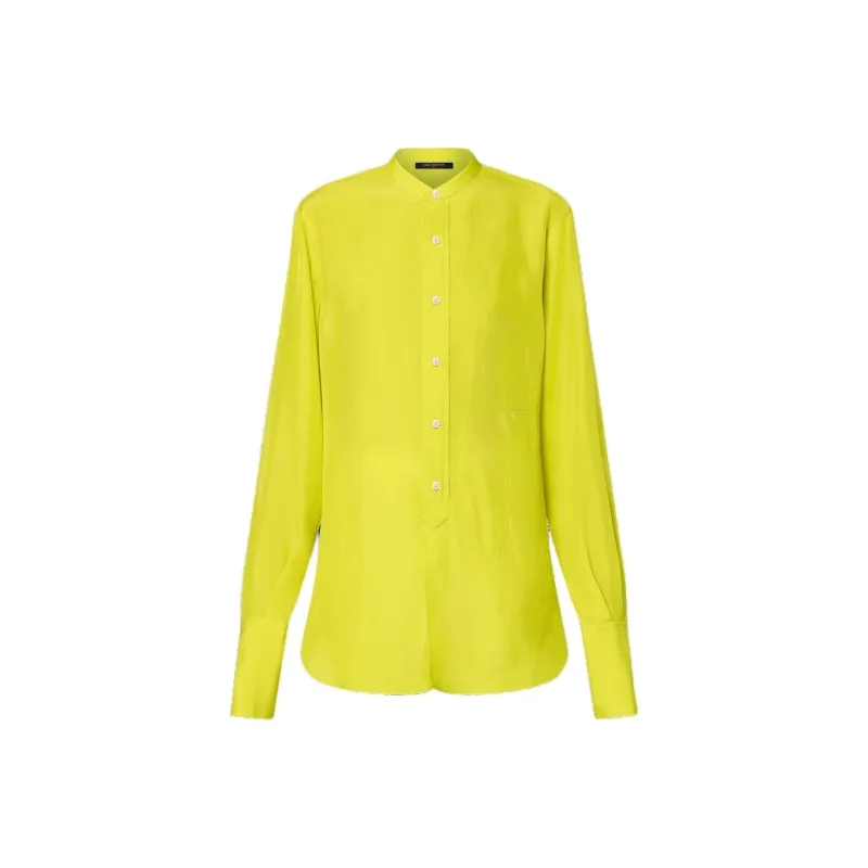 LOUIS VUITTON Chartreuse Silk Shirt-0