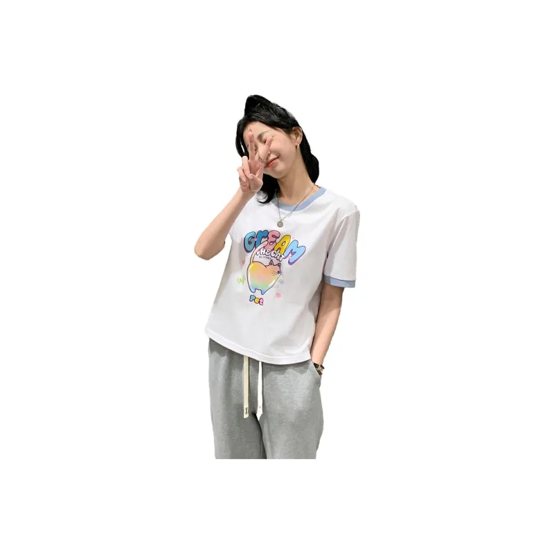 Tonlion T Shirt Women's Bleached-0