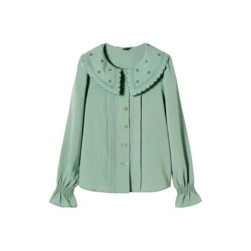 MEETLADY Shirts Women's Refreshing Green