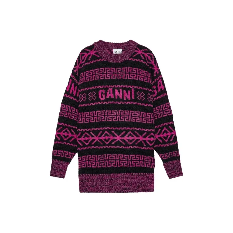 GANNI FW23 Sweater Knitwear Women's Fiji Floral-0