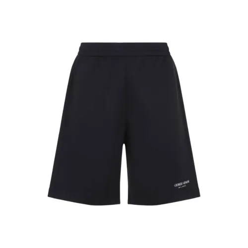 GIORGIO ARMANI Logo embroidered Track Shorts