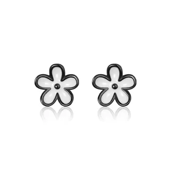Daisy Dream 999 Fine Silver Stud Earrings Women's