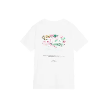 FILA Drop Shoulder Sleeve T Shirt Women's Standard White