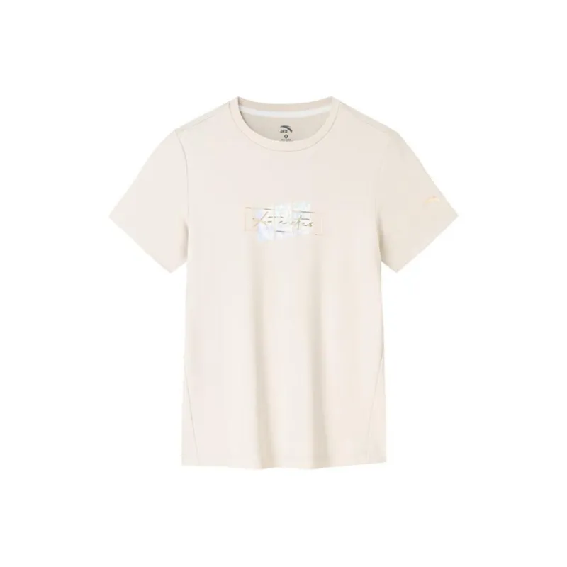 Anta Variety Training Collection Regular T Shirt Women's Cloud Stone Gray-0