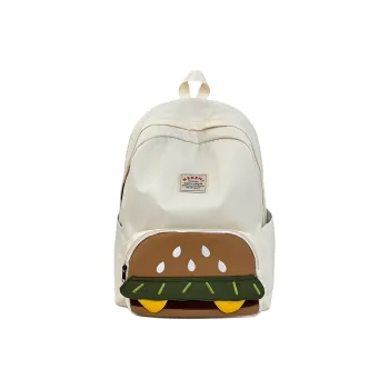Single Warehouse Nylon Backpack Unisex White/Yellow/Khaki/Coffee