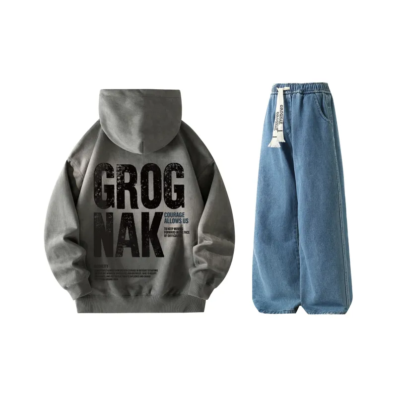 GROGNAK Sweatshirt Sets Unisex-27