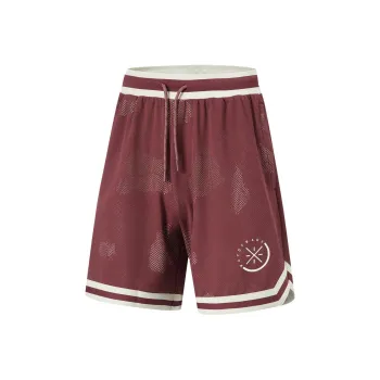 LiNing Casual Shorts Men's Dark Red Purple