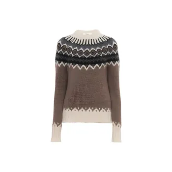Chloé Mock neck Fair isle Sweater
