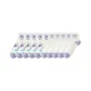 5 White Purple Pattern+5 White Purple Letter