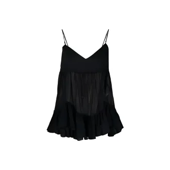 Alexander McQueen Sheer Panelled Cami Top