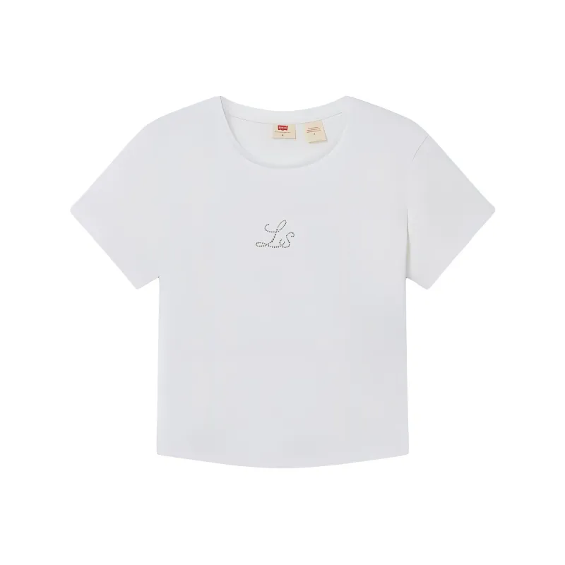 Levis T Shirts Women's White-0