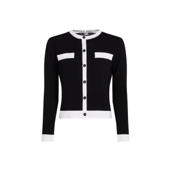 KARL LAGERFELD / Karl Lagerfeld Jeans Contrasting trim Cardigan