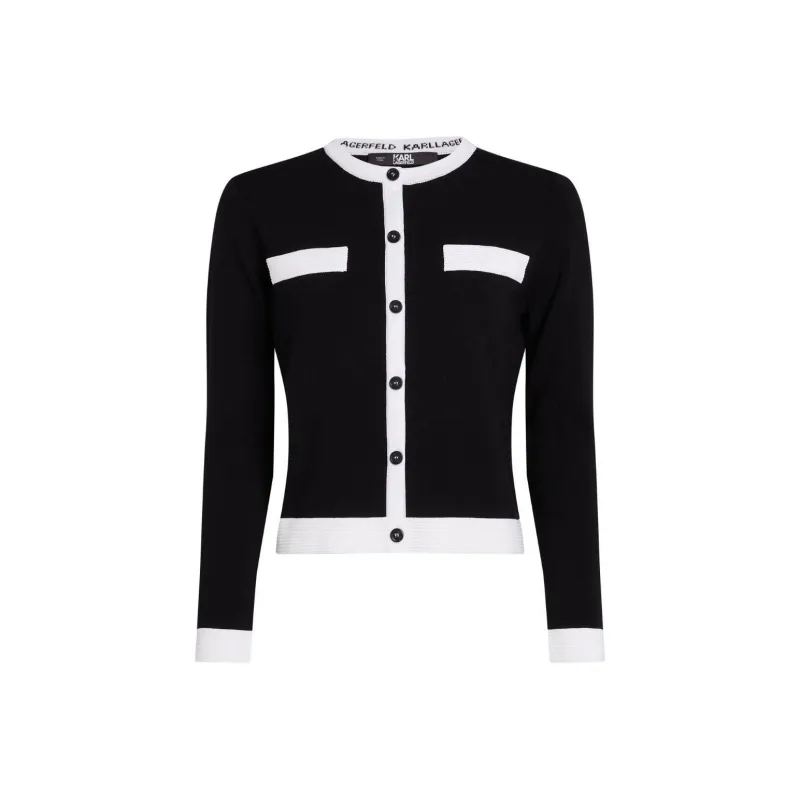 KARL LAGERFELD / Karl Lagerfeld Jeans Contrasting trim Cardigan-0