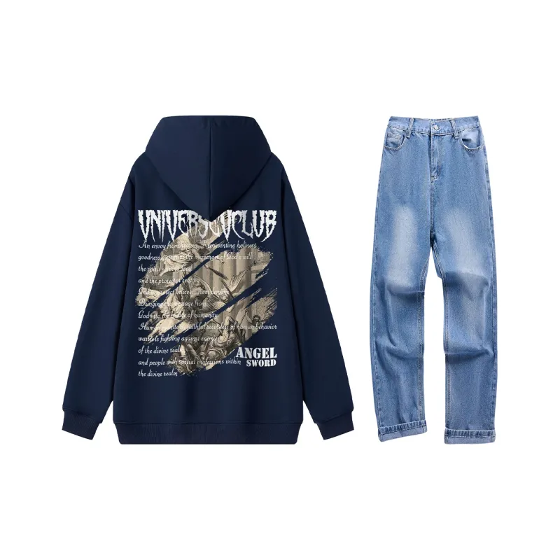 VniVerseVClub Sweatshirt Set Unisex-12
