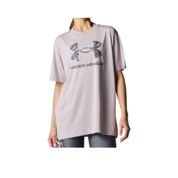 Under Armour Tech Drop Shoulder Sleeve T Shirt Women's Lotus Color