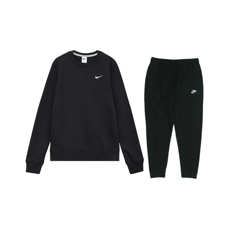 Nike Sweatshirt Set Unisex Black-0