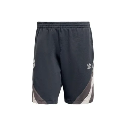 Adidas Originals Brand Logo Fashion Emblem Sports Soccer Bottoms Men's Gray