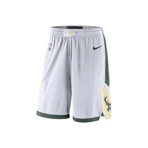 Nike x NBA Milwaukee BucksDri-Fit Basketball Shorts Men's White Green