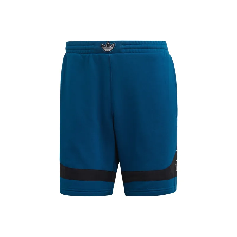 Adidas Originals Clover Series Outfit Casual Shorts Men's Legend Marine Blue/White-0