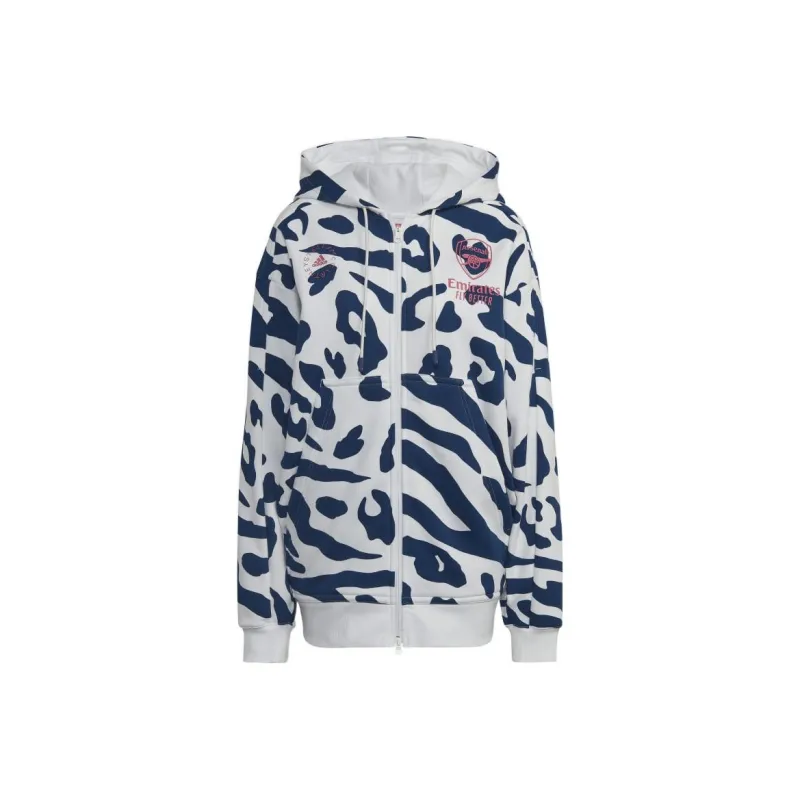Adidas Arsenal By Stella McCartney Full Zip Hoodie White/Blue-0