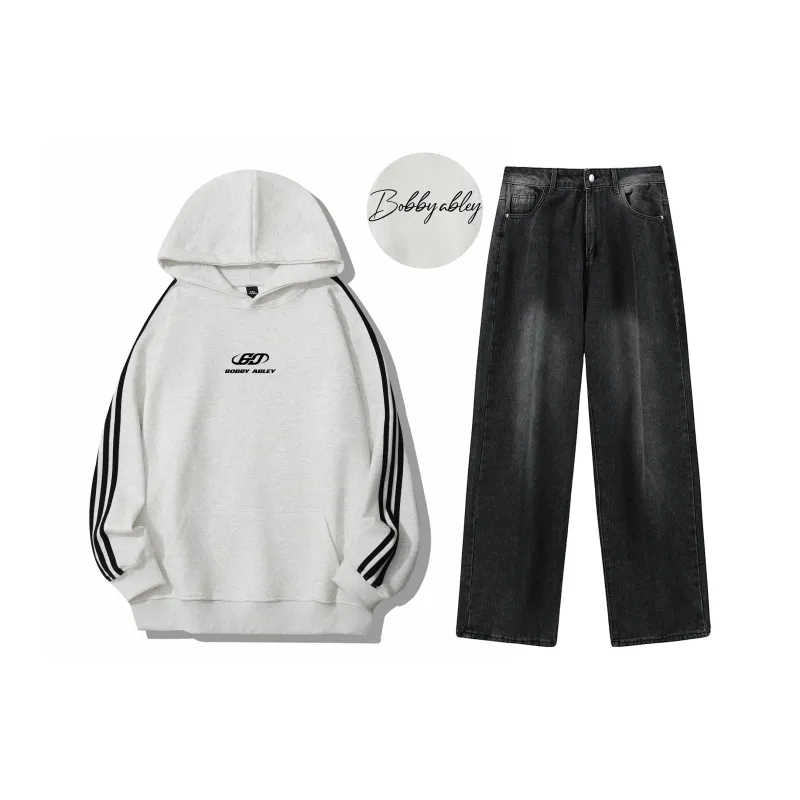BOBBY ABLEY Sweatshirt Set Unisex Black-24
