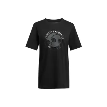ARMANI EXCHANGE SS24 T Shirt Women's Black