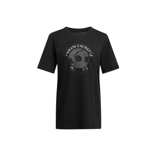 ARMANI EXCHANGE SS24 T Shirt Women's Black