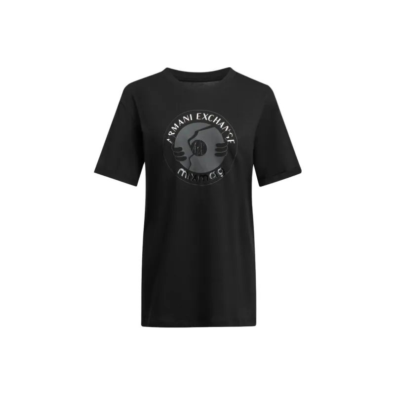 ARMANI EXCHANGE SS24 T Shirt Women's Black-0