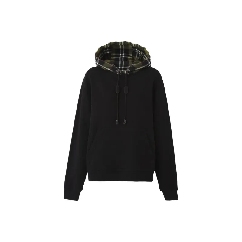Burberry Checked Hooded Jumper-0