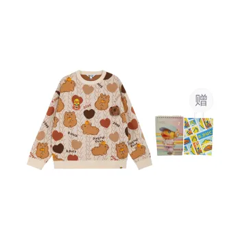 B.Duck Sweater Women's Beige Apricot