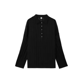 TOTEME Polo Shirts Women's Black