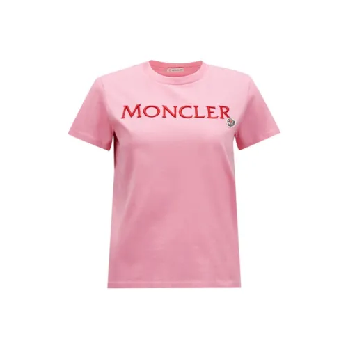 Moncler Logo Embroidered Crewneck T Shirt