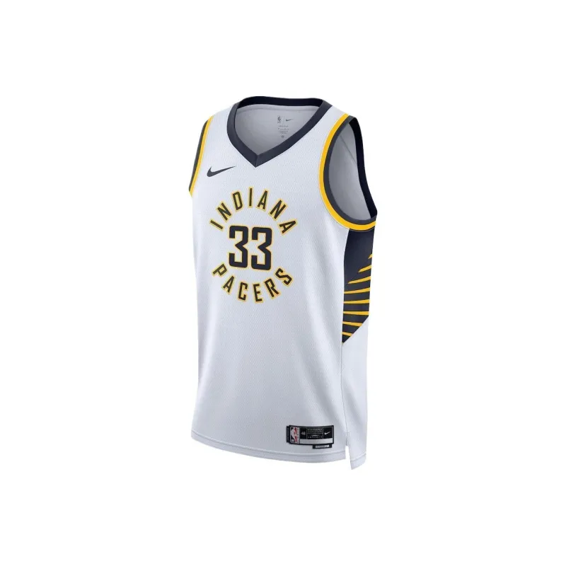 NBA Myles Turner Basketball Jerseys Nike Association Edition Swingman Jersey Unisex White-0