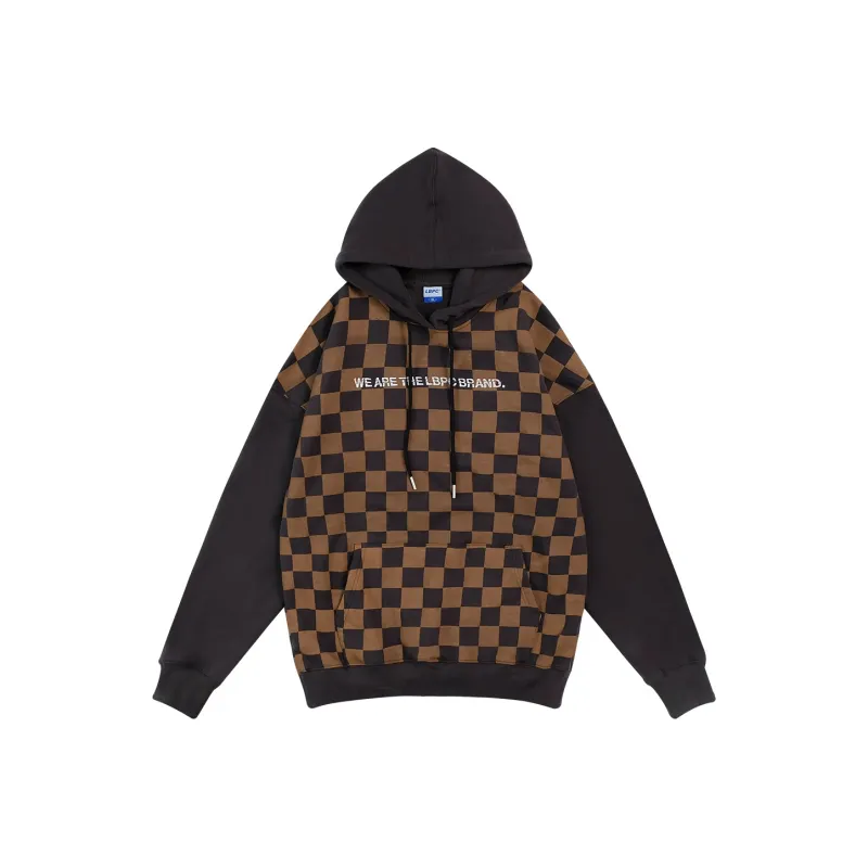 LBPC Hooded Loose Fit Sweatshirt Winter Unisex Brown-0