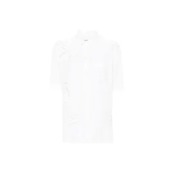 ISABEL MARANT Bilya Broderie Anglais Short Sleeved Shirt