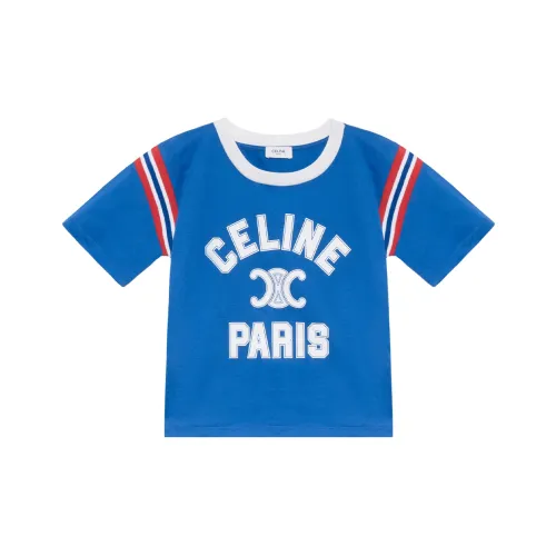CELINE T Shirts Women's Blue