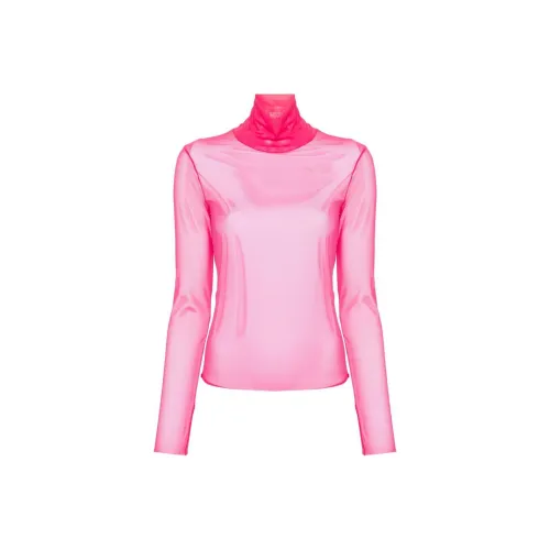 Patrizia Pepe Roll neck Mesh T shirt