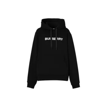 Burberry Logo Print Hoodie 'Black'