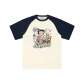 Apricot/Navy Blue
