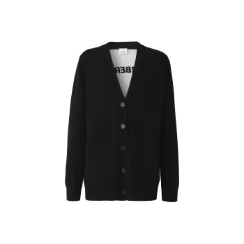 Burberry Women's Wool Blend Cardigan Black